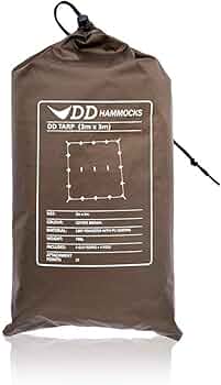 Amazon.co.jp: DD Hammocks DD タープ 3×3 (コヨーテブラウン) [並行